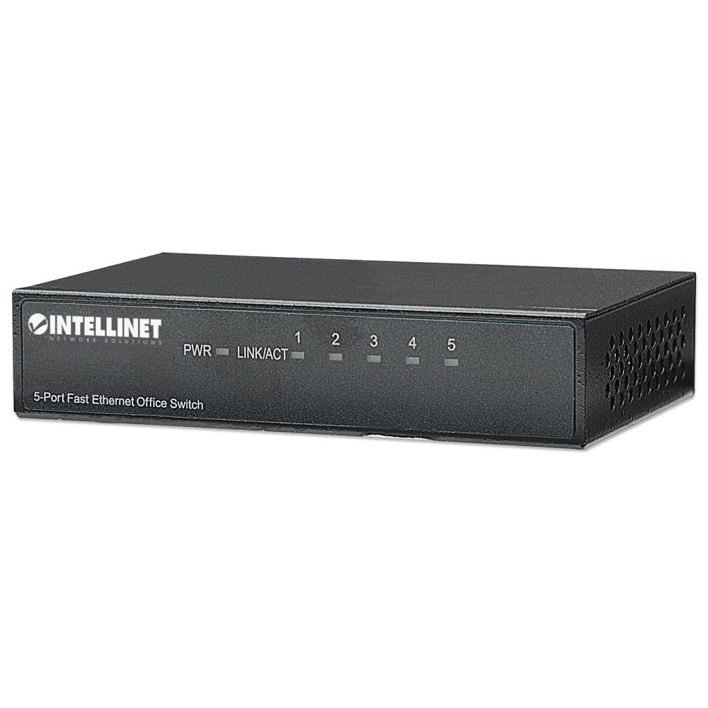 Intellinet 5-Port Fast Ethernet Office Switch Fast Ethernet (10 100) Nero