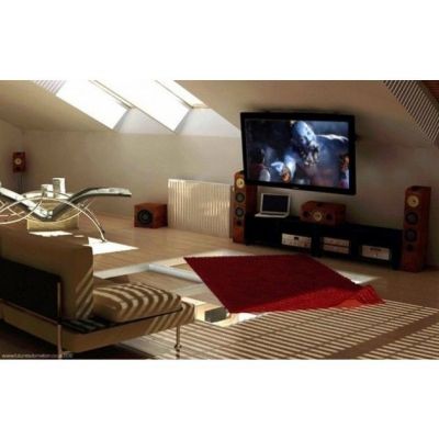 Techly Staffa TV da Soffitto Dritto e Inclinato per TV LED LCD 17"-37" Nero