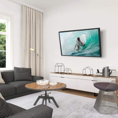 Techly ICA-LCD 2903BICOL Supporto TV a parete 94 cm (37") Bianco, Nero