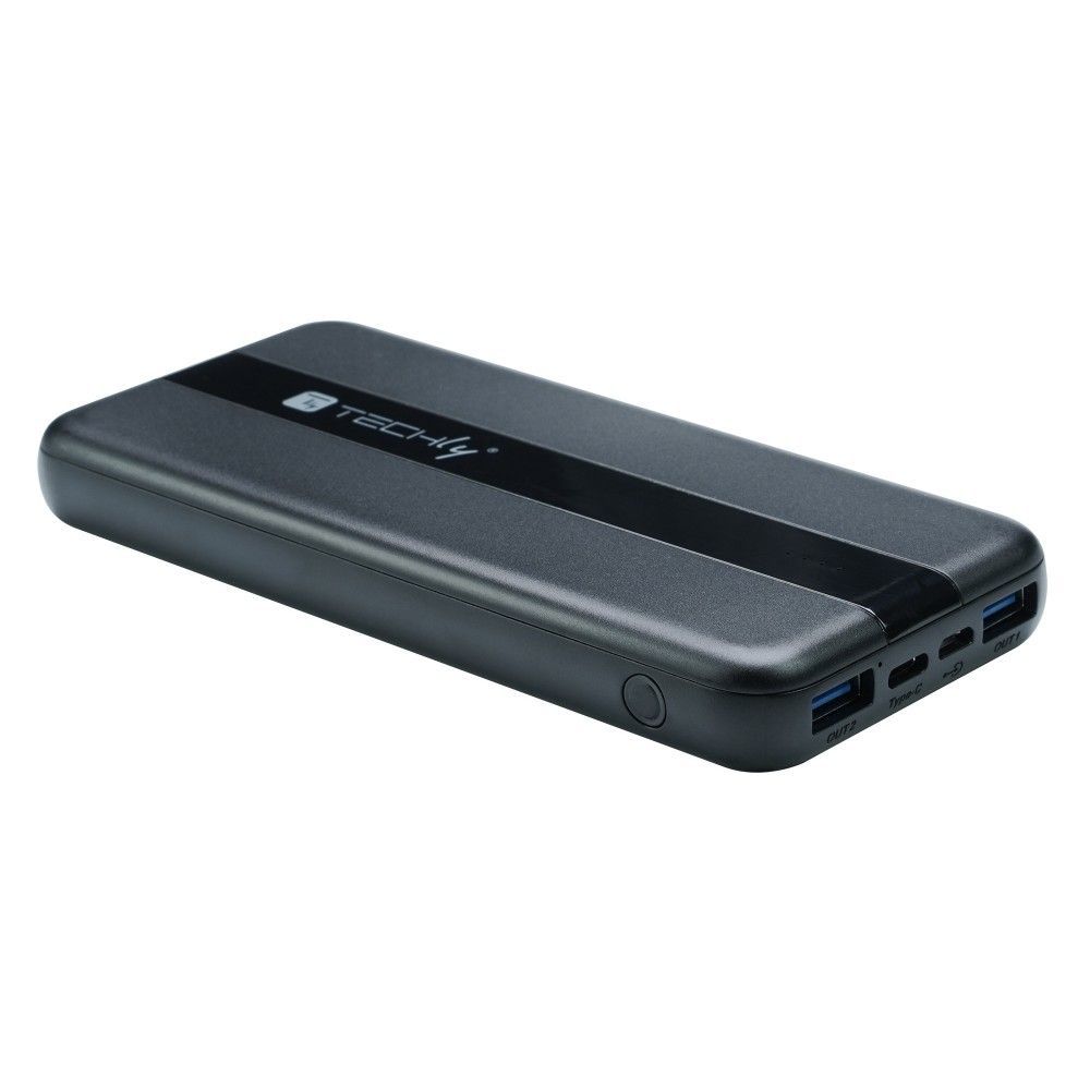 Techly I-CHARGE-1000020W batteria portatile Polimeri di litio (LiPo) 10000 mAh Nero