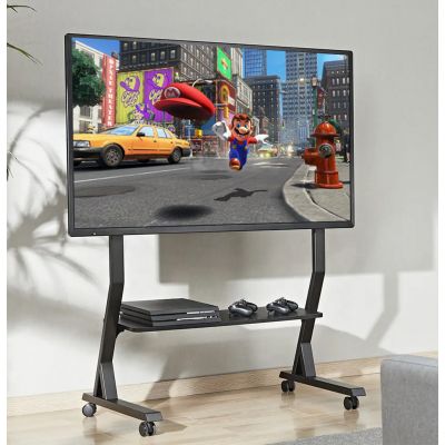 Supporto a Pavimento con Mensola per TV LCD/LED/Plasma 45-90''