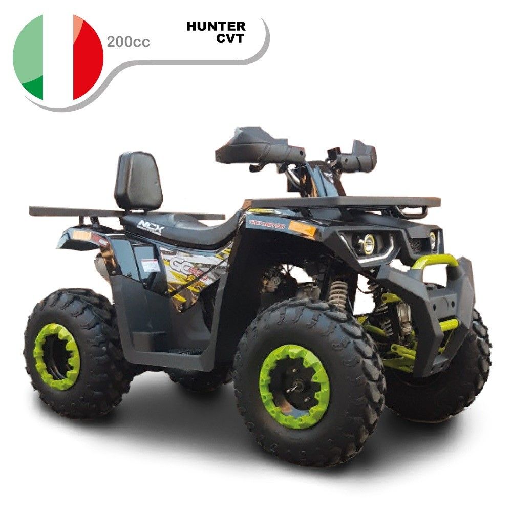 Quad ATV Hunter 200cc Motore Trasmissione CVT Con Retromarcia